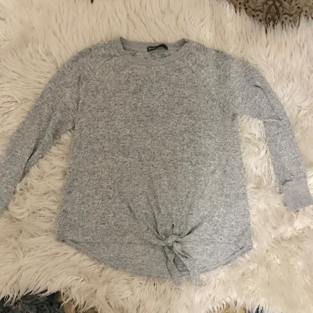 Nordstrom Gibson front tie pullover